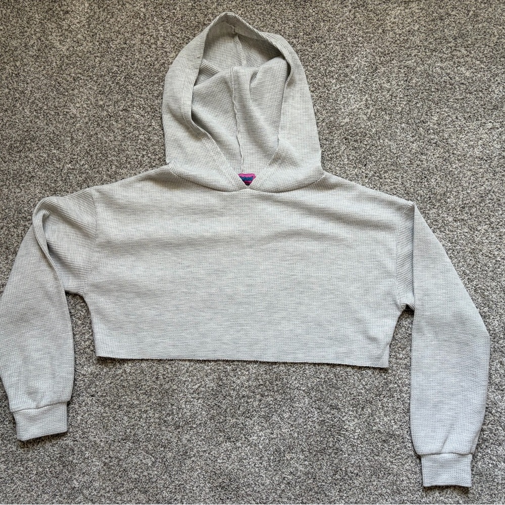 Cropped Edikted waffle knit thermal
